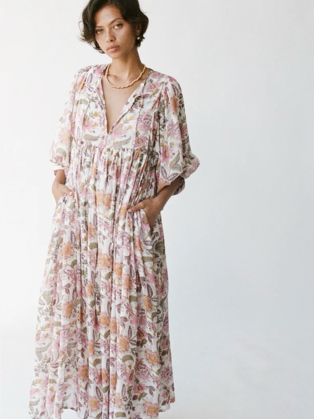 KYRA MAXI DRESS ~ FUCHSIA BLOOM - Picture 3 of 8